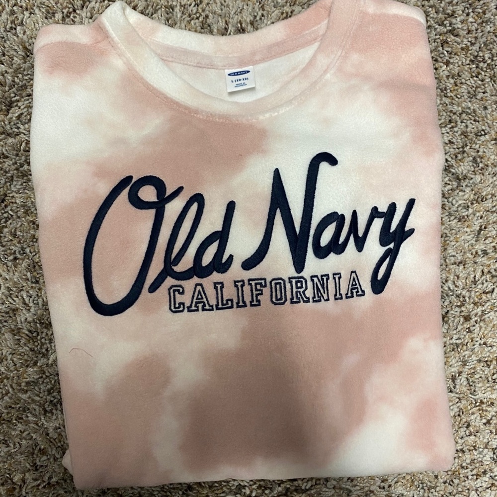 Girl old navy fleece sweatshirt